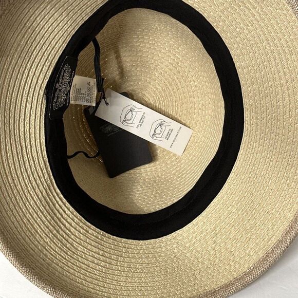 Angela & William Straw Hat Women's NWT One Size Adjustable Beige Beach Sun - Picture 5 of 7